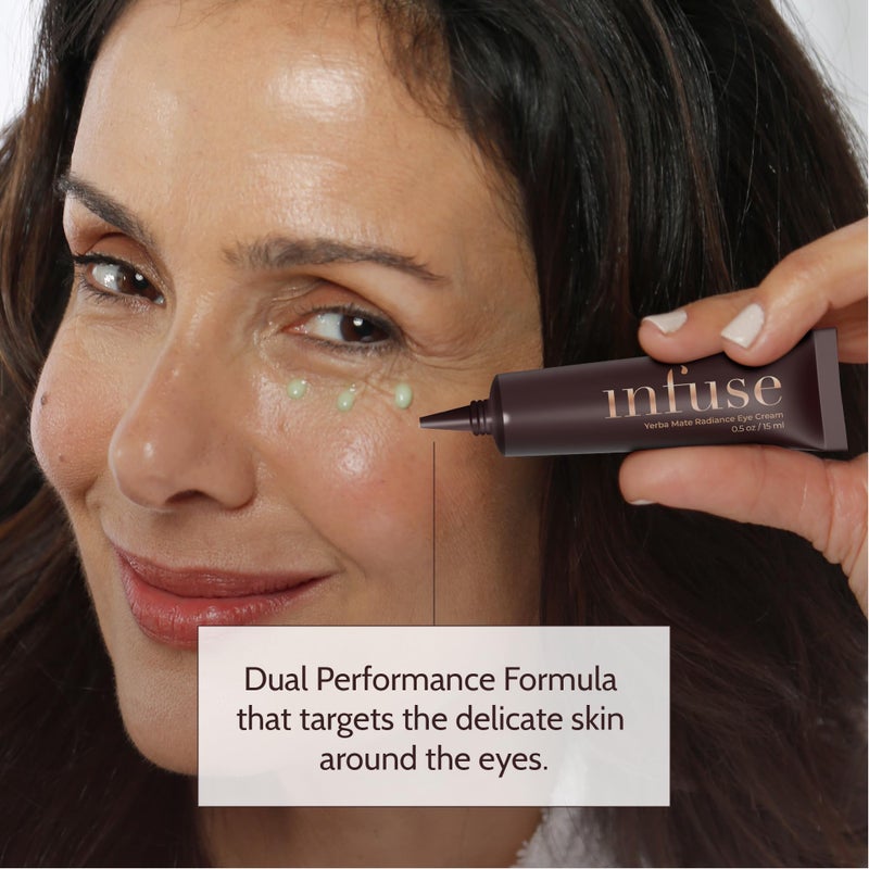 Infuse Yerba Mate Eye Cream 30ml â€“ Caffeine & Peptide Anti-Aging Eye Treatment for Dark Circles, Puffiness & Wrinkles â€“ Hydrating Firming Under Eye Cream for Mature Skin - Image 2