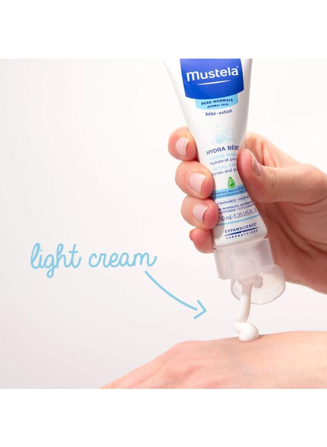 Mustela Hydra Bebe Facial Skin Care Baby Cream, Newborn, Vitamin-E, Long-Lasting Moisturizing - 40Ml - Image 5