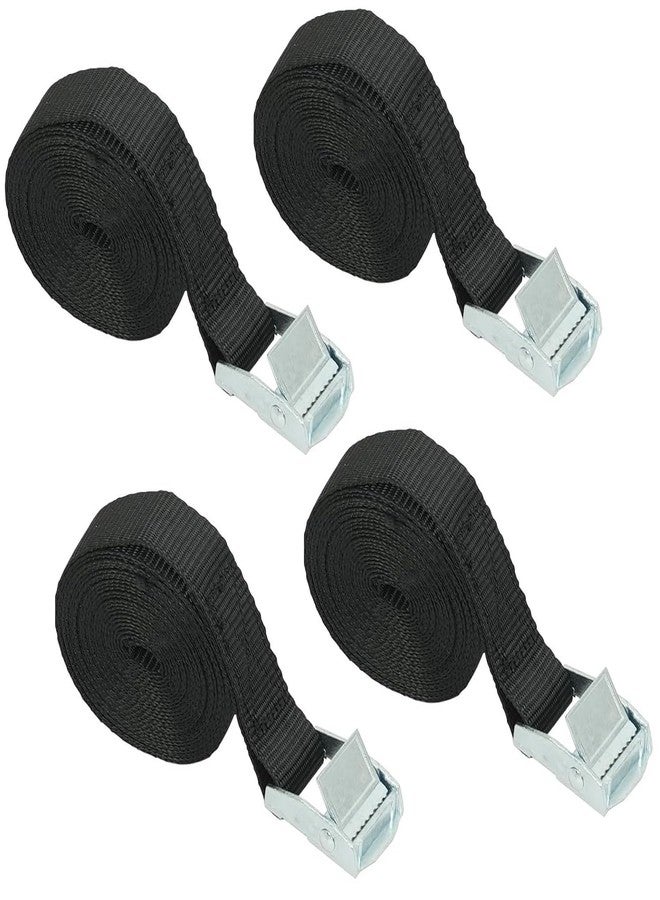 ZANOTTRA Tie Down Straps (4 Pack) - 2.5 Meter Heavy Duty Lashing Straps - Wide Adjustable Cargo Straps with Metal Buckle, Strong Polyester Webbing for Bike, Luggage, Truck, Trailer, Car & Moving Goods - Image 1