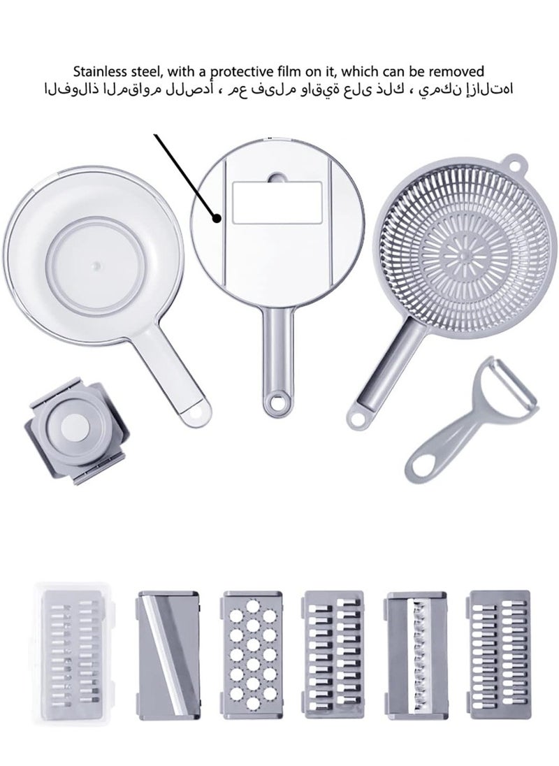 12 In 1 Multifunction Food Chopper Vegetable Slicer with Container Dicing Machine Food Slicer