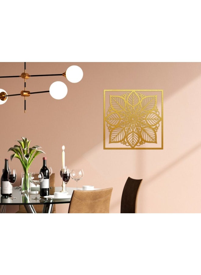 هوم جاليري لوحة فنية جدارية خشبية بإطار من ورق الماندالا - Image 3