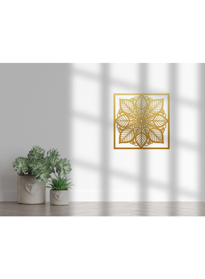 هوم جاليري لوحة فنية جدارية خشبية بإطار من ورق الماندالا - Image 2