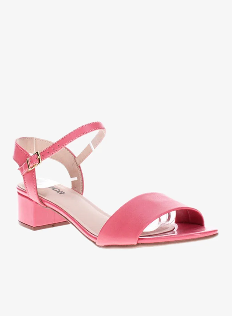 MOLECA Moleca Ladies Low Heel Sandals Rose | Made In Brazil