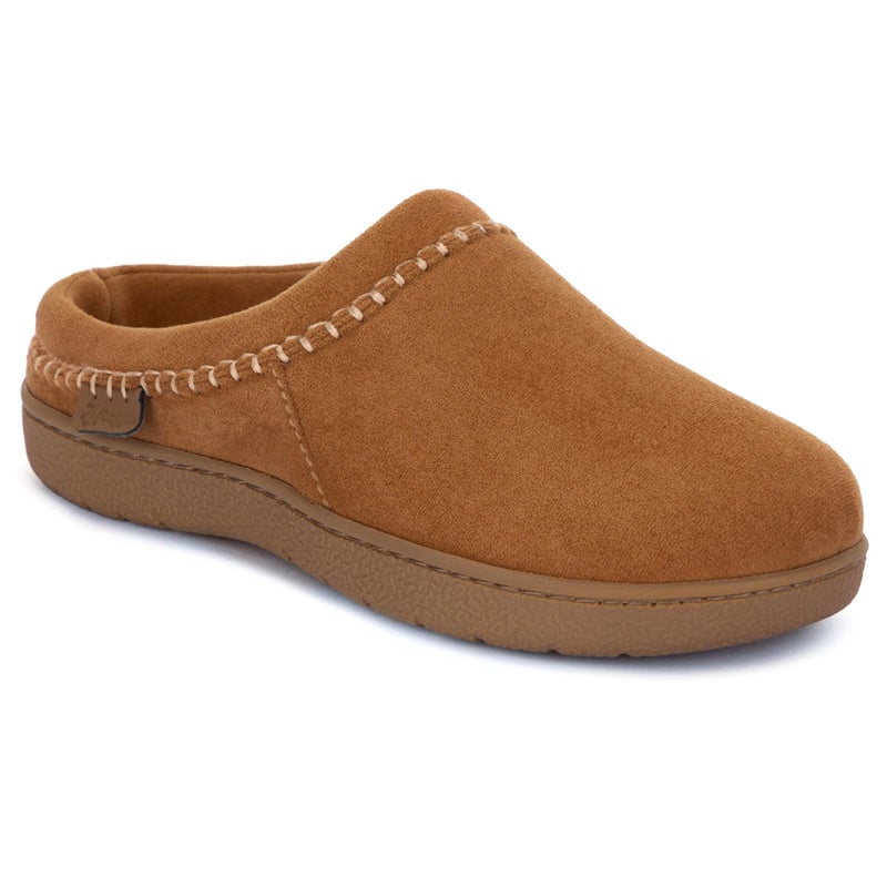 Zigzagger Women's Slip On Moccasin Slippers, Microsuede Indoor/Outdoor Comfy House Shoes with Memory Foam, Cozy Loafer Clog Slippers (Tan, Size 9) - Image 4