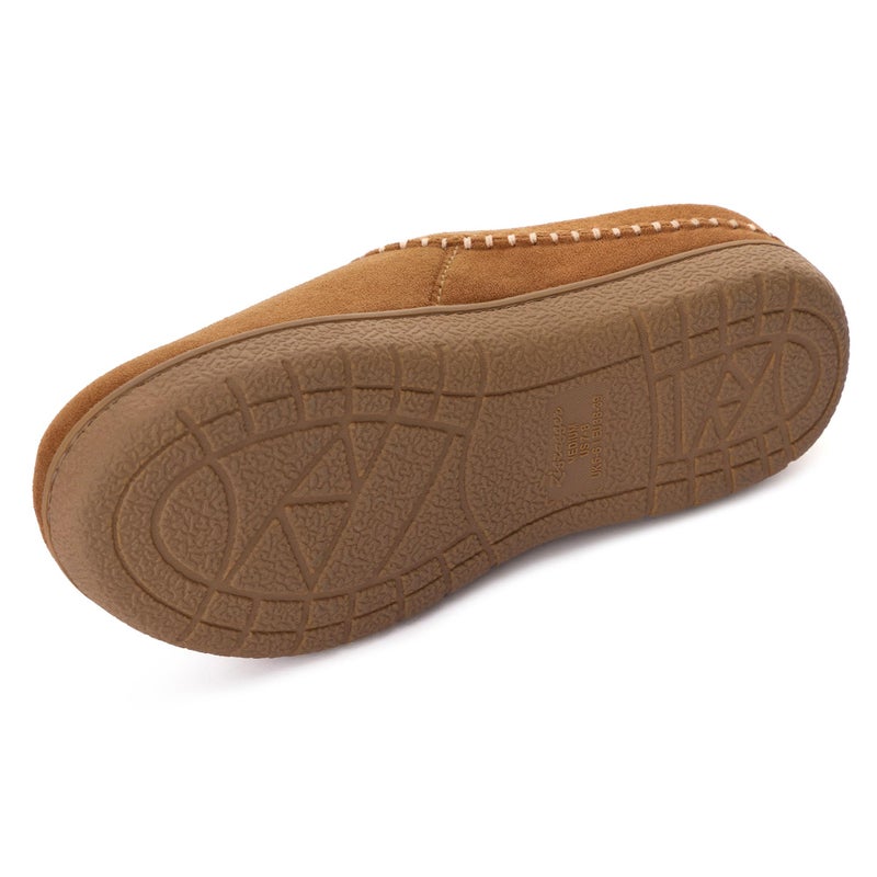 Zigzagger Women's Slip On Moccasin Slippers, Microsuede Indoor/Outdoor Comfy House Shoes with Memory Foam, Cozy Loafer Clog Slippers (Tan, Size 9) - Image 5