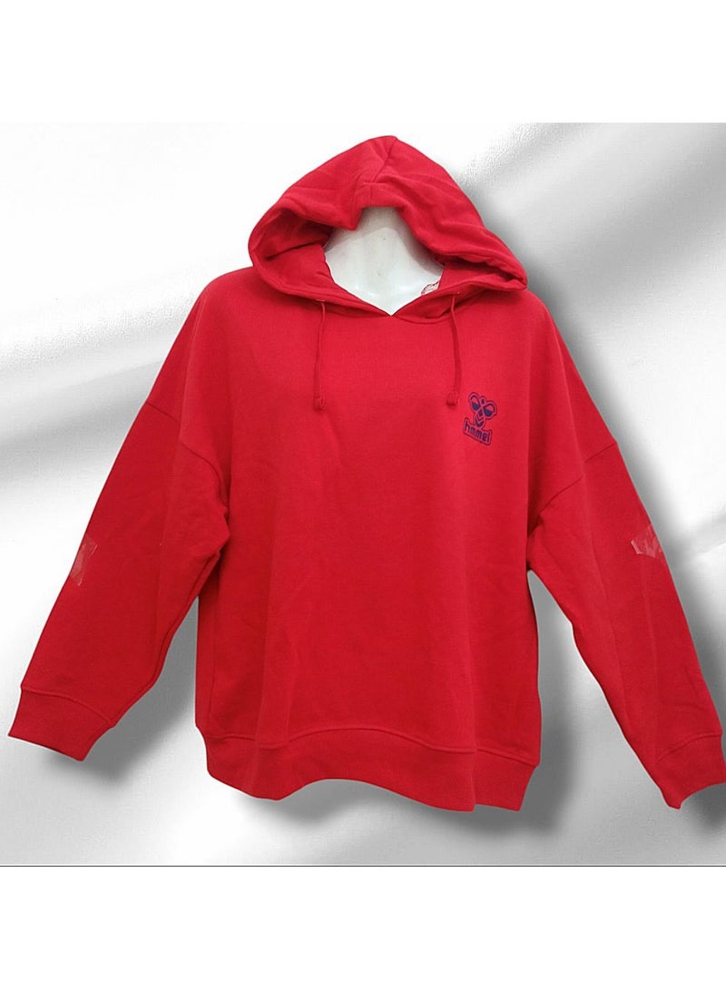 Oversize sweatshirt with hood, great material, simple and chic,size 44