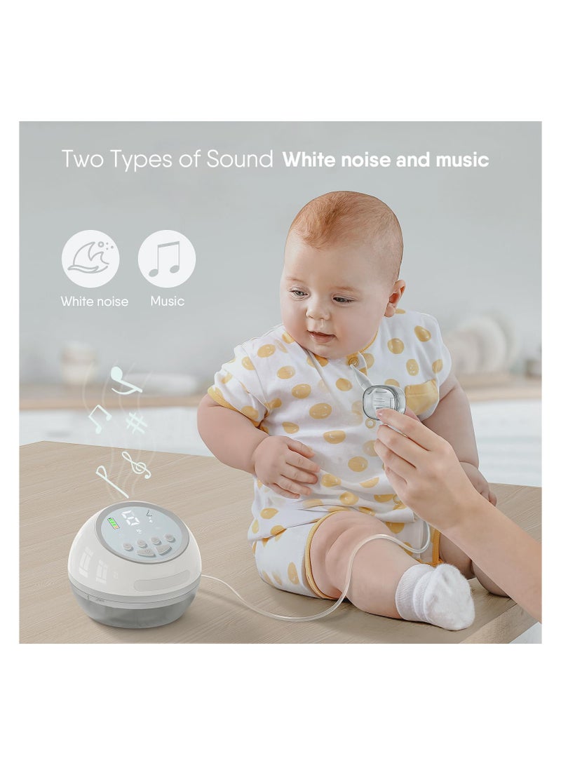 KASTWAVE Baby Electric Nasal Aspirator Adjustable 6 Level Suction with White Noise Function 6 Music and 3 Night Light Soothing Toddler Deeply Nose Cleaner Suitable for Infants Kids Toddlers - Image 3