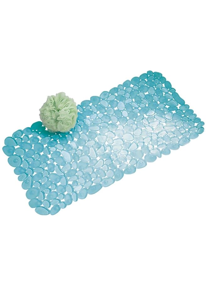 InterDesign 80011 Blue Pebblz Bath Mat - Image 1
