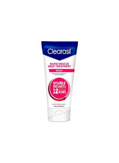 Clearasil Learasil Rapid Rescue Deep Treatment Acne Face Wash Maximum Strenght With 2% Salicylic Acid Acne Medication Acne Facial Cleanser 6.78 Fl Oz  - Image 1