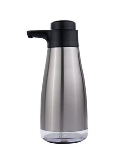 SYOSI Stainless Steel Soap Dispenser, Hand and Dish Soap Dispenser for Kitchen Bathroom, 15oz Glass Soap Dispenser with Matte Stainless Steel Pump, Refillable Liquid Soap and Lotion Dispenser  - Image 1