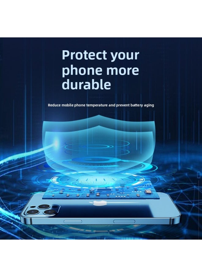 Mobile Phone Radiator Semiconductor Refrigeration Mobile Phone Cooling Cooling Artifact For Millet Black Shark Ice Back Clip 2pro-Product Color:Top Fitting [silver Grain Semiconductor Refrigeration] Black ◆ Double-gear Refrigeration/1A Charging Head  - Image 3