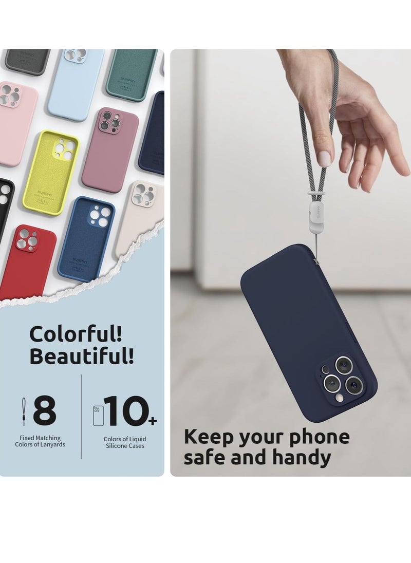 Raxoom Design for iPhone 15 Pro Max Case [2 x Screen Protectors & 1 x Lanyard], Liquid Silicone Protection for Each Lens Shockproof Cover for iPhone 15 Pro Max 6.7 inch 2023, Midnight Blue - Image 5