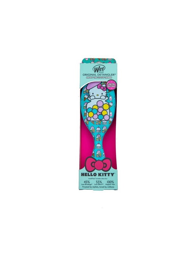 Wet Brush Original Hello Kitty Detangling Brush, Bubble Gum, All Hair Types, Ultra-Soft Intelliflex Bristles Glide Through Tangles with Ease, Blue - Image 4