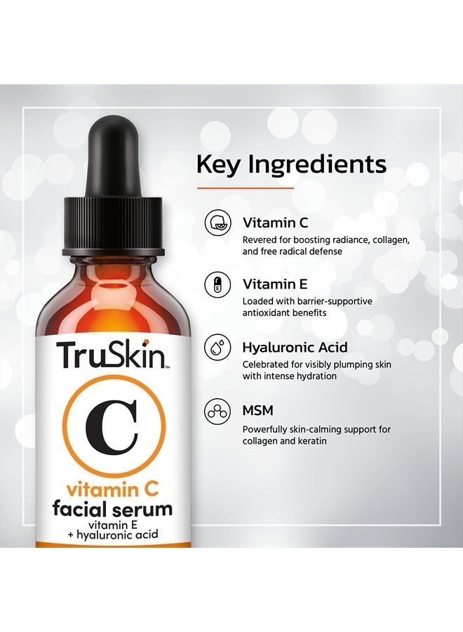 TruSkin Naturals TruSkin Face Serum Trio – Hyaluronic Acid, Vitamin C & Retinol Serum for Face – Anti Aging Skin Care Set for Women – Skin Care for Bright, Smooth, Firm & Hydrated Skin – 1 fl oz, 3 Bottles  - Image 5