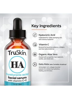TruSkin Naturals TruSkin Face Serum Trio – Hyaluronic Acid, Vitamin C & Retinol Serum for Face – Anti Aging Skin Care Set for Women – Skin Care for Bright, Smooth, Firm & Hydrated Skin – 1 fl oz, 3 Bottles  - Image 4