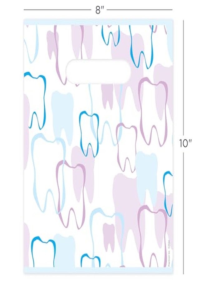 Practicon Tooth Outline Dental Giveaway Bags, 8" x 10", 100 Pack - Image 4