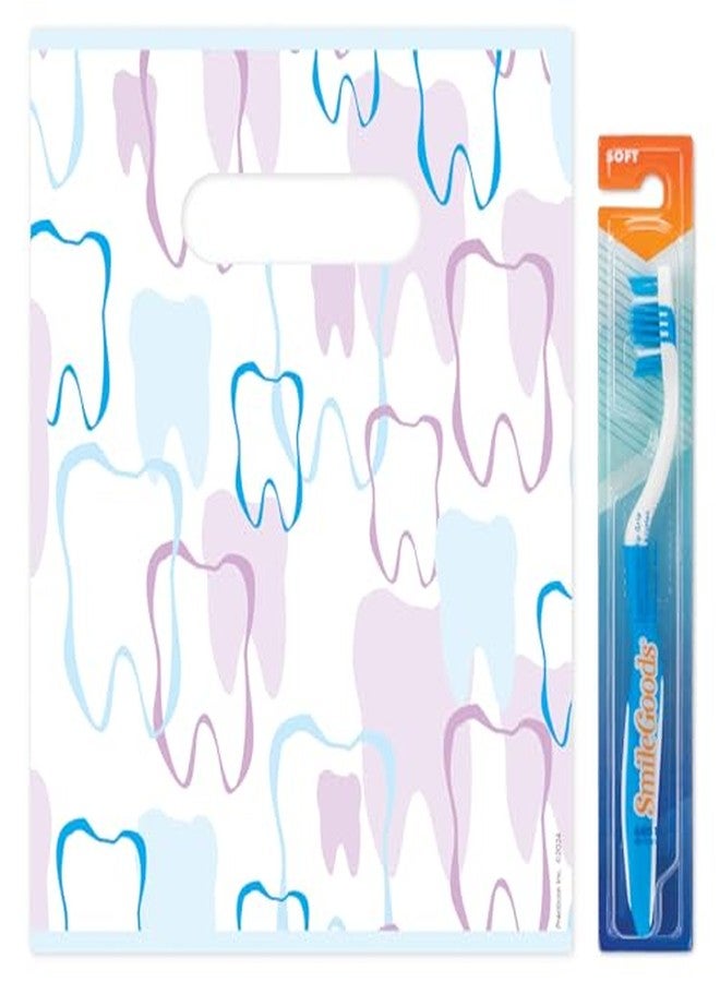 Practicon Tooth Outline Dental Giveaway Bags, 8" x 10", 100 Pack - Image 3