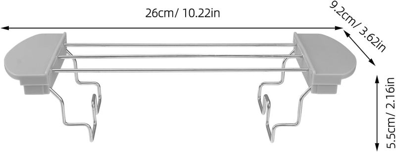 ABOOFAN 2pcs Toaster Rack for Toast Sandwich Warming Rack Oven Toaster Accessories Kitchen Reusable Toast Holder for Bread Machine - Image 2