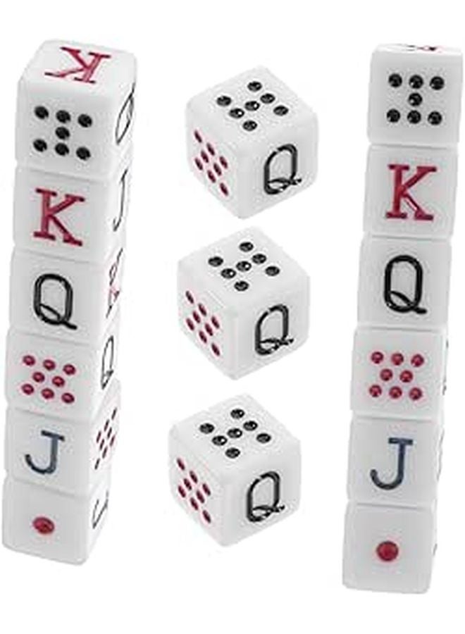 Spain Themed Acrylic Poker Dice Set 15 Pieces Lightweight for Party Games KTV Bars - Image 1
