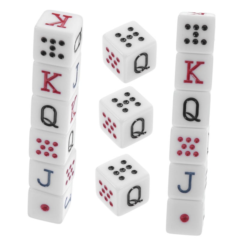 Spain Themed Acrylic Poker Dice Set 15 Pieces Lightweight for Party Games KTV Bars - Image 2