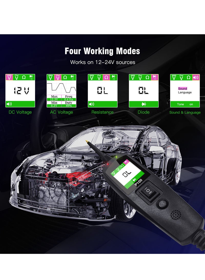 Generic Automotive Circuit Tester Power Circuit Probe Kit Car Voltage/Resistant Tester Diagnostic Tool Component Activation 12/24V with Over-Load/Short Circuit Protecting for Car Maintain & Repairing - Image 5
