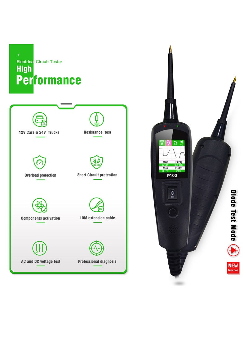 Generic Automotive Circuit Tester Power Circuit Probe Kit Car Voltage/Resistant Tester Diagnostic Tool Component Activation 12/24V with Over-Load/Short Circuit Protecting for Car Maintain & Repairing - Image 2