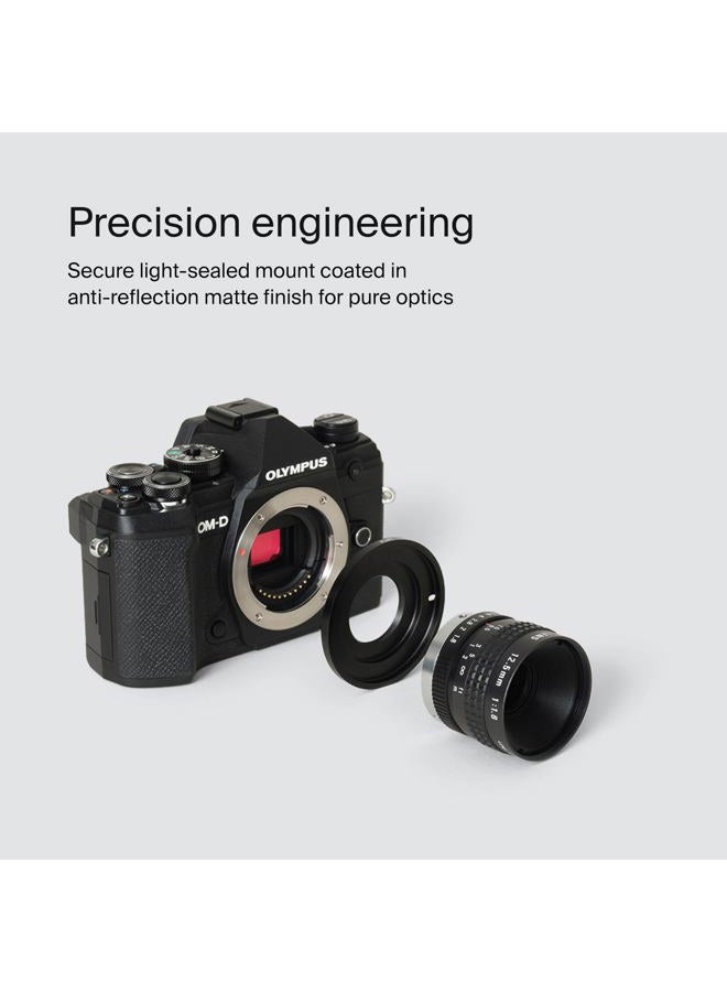 Urth محول عدسة: متوافق مع عدسة C-Mount لجسم كاميرا Micro Four Thirds (M4/3) - Image 2