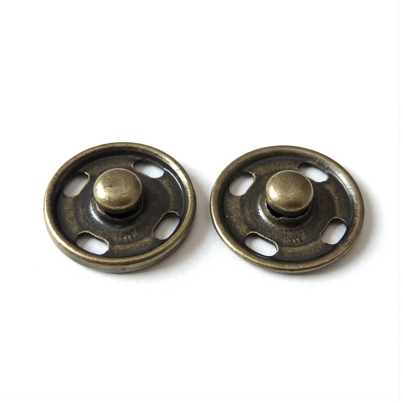 Upgraded Reinforced Snap Buttons 7.5mm No Loosening Invisible Press Studs Heavy Duty for Sewing Crafts - Image 2