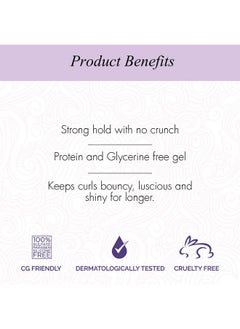 Curl Up Ultra Defining Hair Gel - Strong Hold Flaxseed Hair Gel - For Dry Frizzy, Wavy & Curly Hair - Sulphate Paraben & Silicone Free (100Ml)  - Image 3