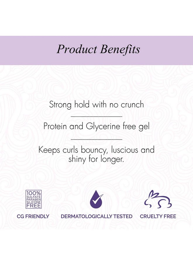 Curl Up Ultra Defining Hair Gel - Strong Hold Flaxseed Hair Gel - For Dry Frizzy, Wavy & Curly Hair - Sulphate Paraben & Silicone Free (100Ml)  - Image 3