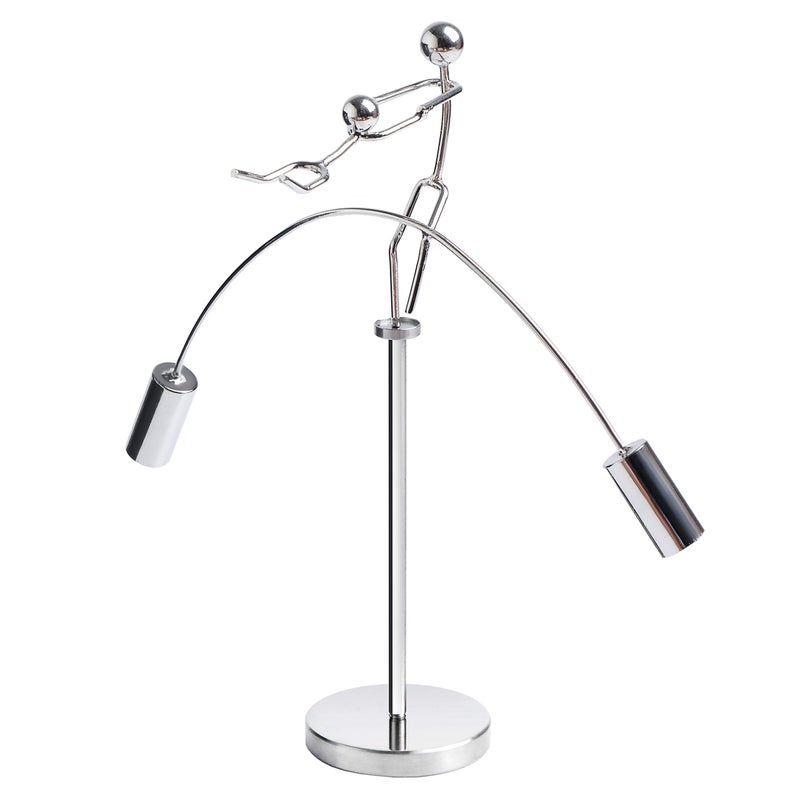 Sunnytech Weight Lifting Stainless Physics BalanceTumbler Kinetic Art Balancing Decompressive Science Psychology Home Offic Decor Desk Decor Toy WJ161 - Image 1