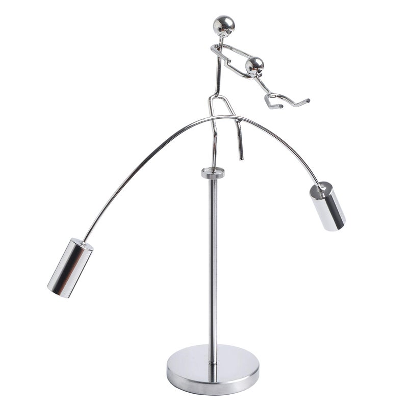 Sunnytech Weight Lifting Stainless Physics BalanceTumbler Kinetic Art Balancing Decompressive Science Psychology Home Offic Decor Desk Decor Toy WJ161 - Image 2