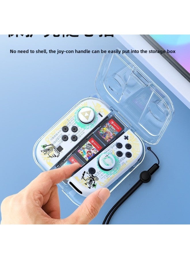 Joycon Storage Box Wearable Shell Storage Nintendo Switch Handle Protective Cover Ns Game Machine Transparent Box NS-Model:Nintendo Joycon Special Transparent Storage Box-without Card Slot ★ Free Lanyard - Image 5