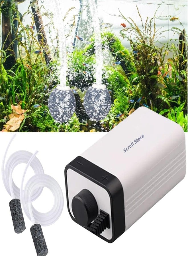 Scroll Store Sunsun Aquarium air Pump CT Model | Air Adjustable Aquarium air Pump Silent for Fish Tank (CT 201-1 Way Air Pump) - Image 1