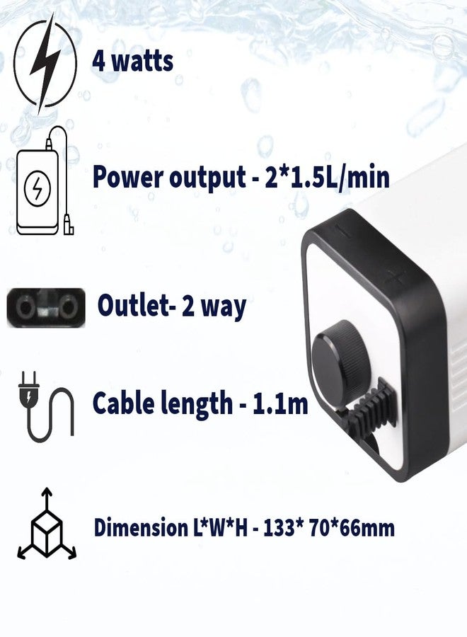 Scroll Store Sunsun Aquarium air Pump CT Model | Air Adjustable Aquarium air Pump Silent for Fish Tank (CT 201-1 Way Air Pump) - Image 5