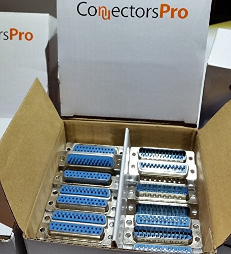 Connectors Pro Pc Accessories 10 Pairs DB25 Male and Female D-Sub 25P Solder Type Connector, 20-Pack (10 Male + 10 Female) - Image 2