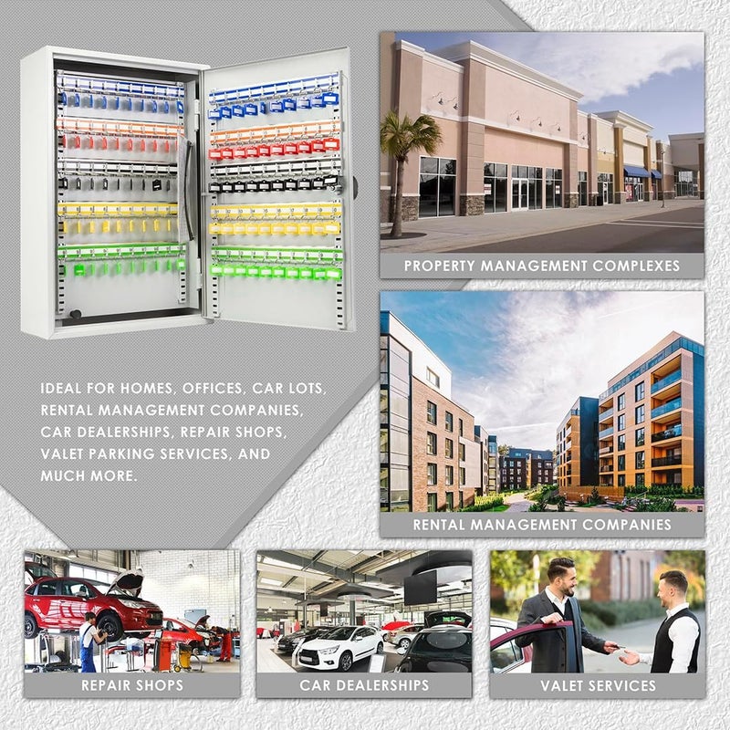 Barska Adjustable Key Cabinet Lock Box with Colorful Key Tag Labels  200 Position  RFID Lock - Image 4