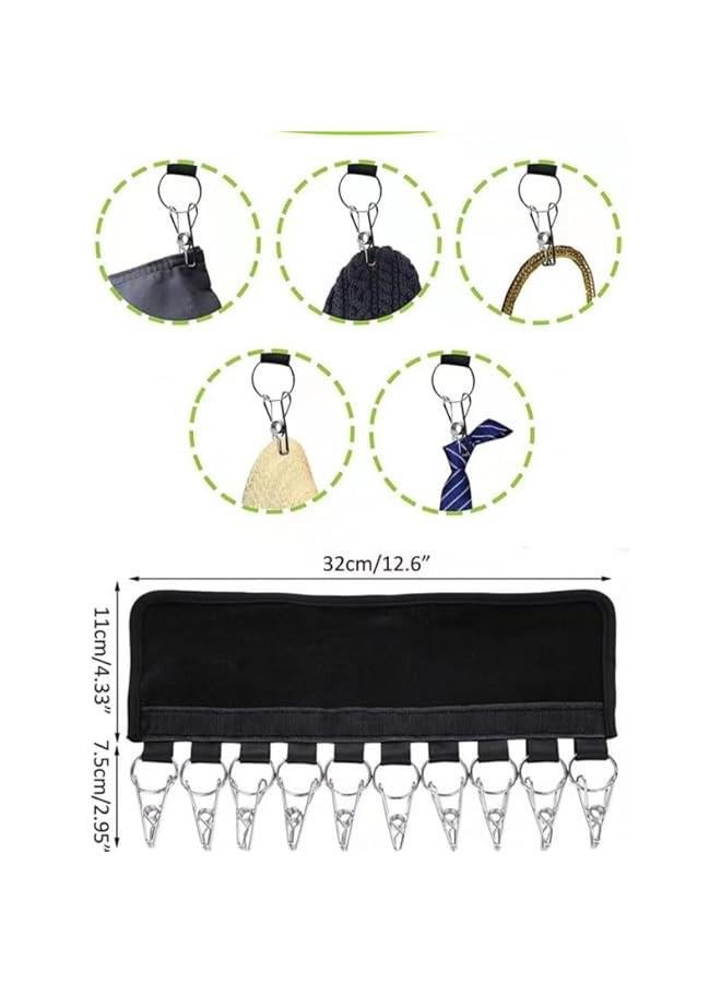 بي دبليو اس جاي مظم رف القعات م الميكاكوز، شماعة وحامل عرض للخزاة لل، مشاك تخزي للقعات ل قعات الكروية والشتاء والاكسسوارات تاس جميع القعات عوتا مع 20 مشك) - Image 2