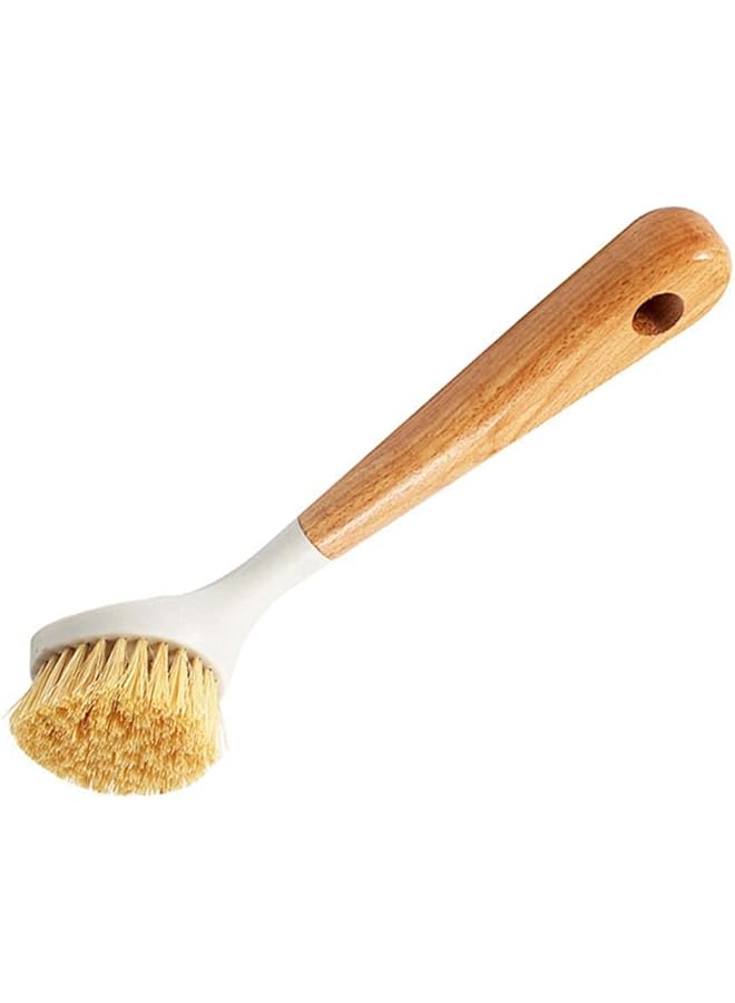 promass Kitchen Dish Brush Bamboo Handle Dish Scrubber, Scrub Brush for Pans, Pots, Kitchen Sink Cleaning, Dishwashing and Cleaning Brushes are Perfect Cleaning Tools 1 PCS - Image 1