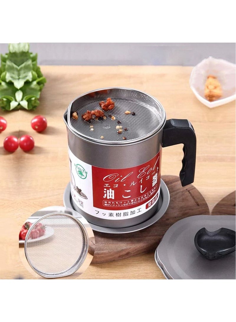 Multi-Purpose Oil Tank With Fine Mesh Filter Silver With Dust Proof Cover  - Image 1