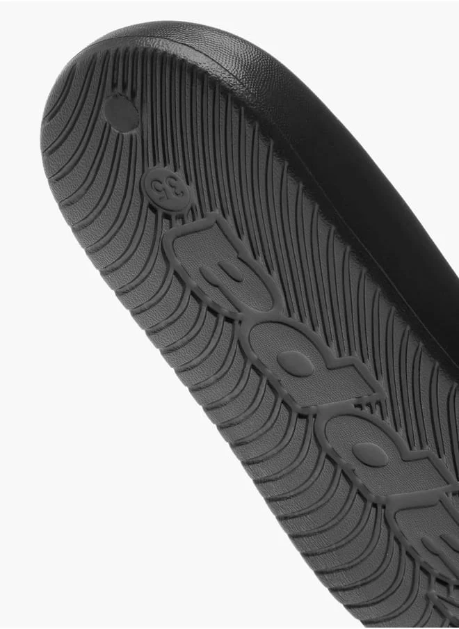 كابا Boys' Logo Print Slip-On Slides