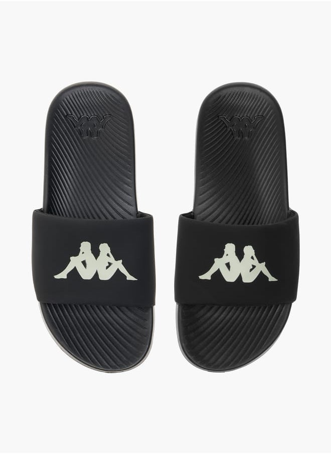 Kappa Boys' Logo Print Slip-On Slides  - Image 1