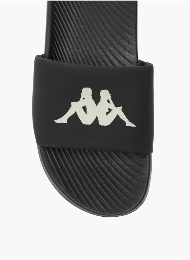 Kappa Boys' Logo Print Slip-On Slides  - Image 3