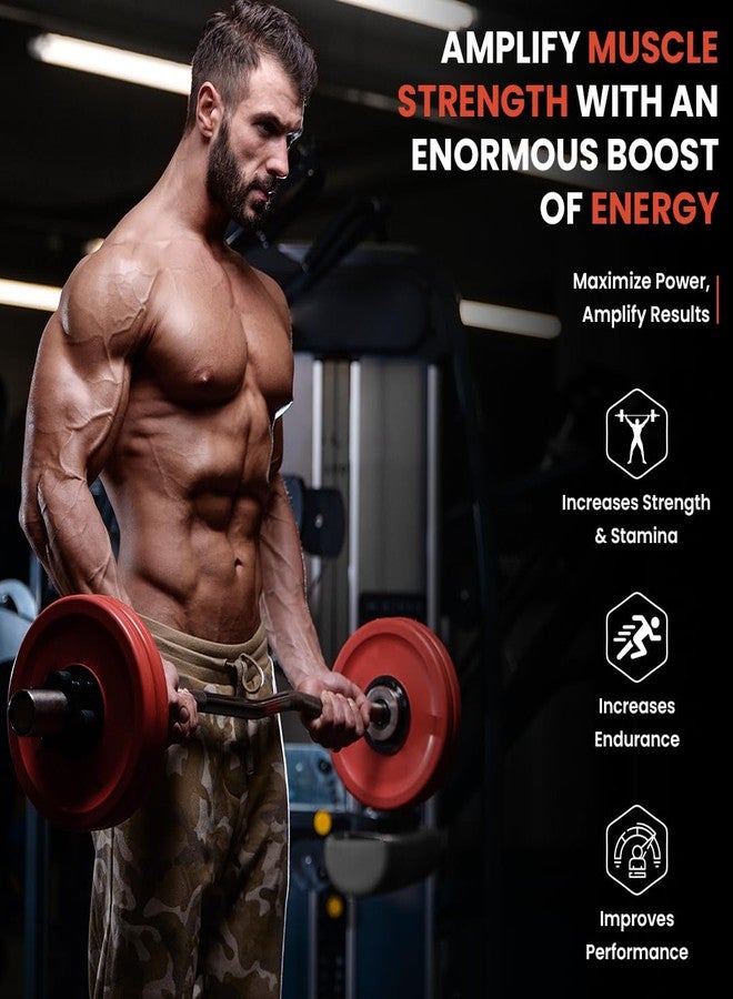 NATURYZ Nitric Pump 2500 Mg Extra Strength L-Arginine | L Citrulline | Caffeine | Boosts Stamina | Energy | Increases Blood Flow | Improves Performance | Ideal Pre-workout Supplement for Men & Women- 50 Tablets - Image 4
