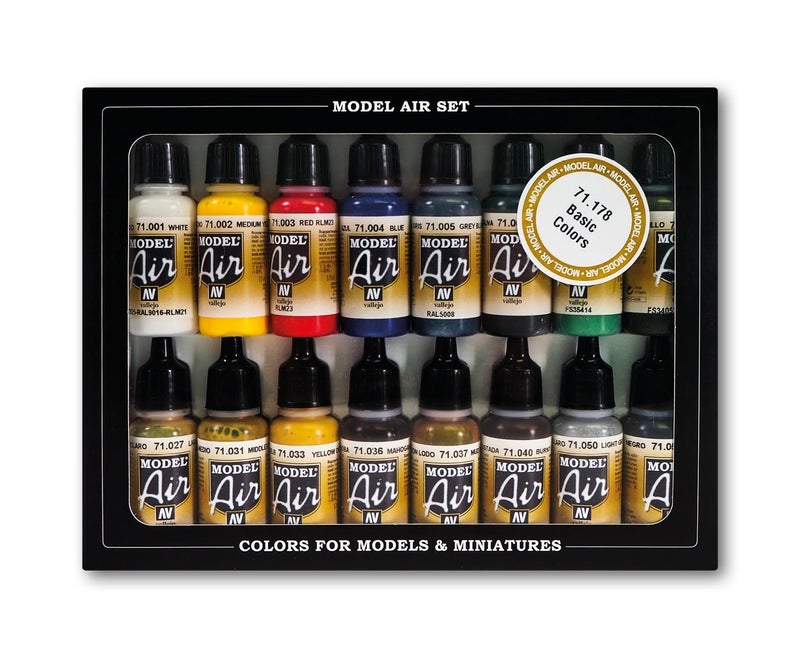 Vallejo WWII Allied Model Air Paint, 17ml (Pack of 16) - Image 1