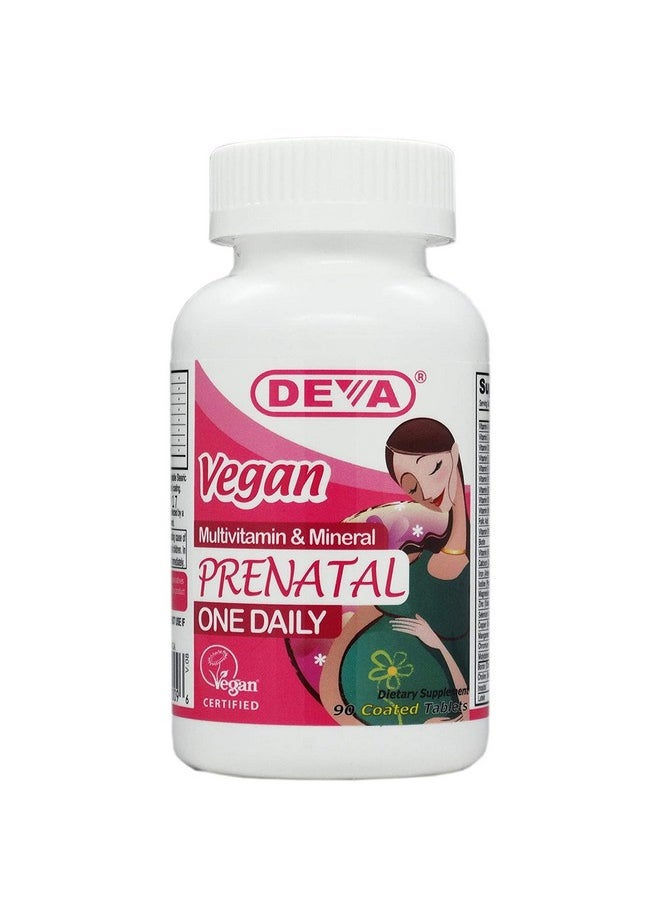 Deva Vegan Vitamins - Prenatal Multivitamin & Mineral One Daily 90 Vegetarian Tablets Pack Of 2 - Image 1