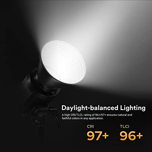 Godox Litemons LA150D LED Video Light, 5600K, Bowens Mount, CRI 96+ TLCI 97+, 8 FX Effect, 0-100% Dimming, APP Control, for Film Shooting, Wedding, Live Broadcast, Portrait - Image 3