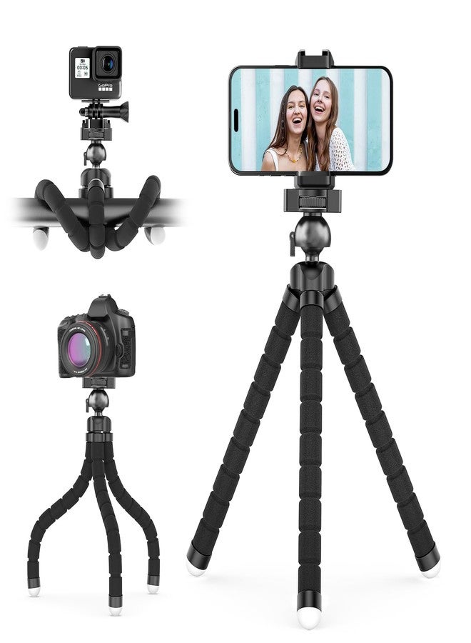 UBeesize Phone Tripod Pro S, Flexible Desk Stand with Wireless Remote, Mini Holder for Camera and GoPro - Image 1