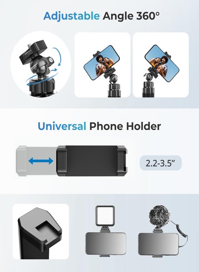UBeesize Phone Tripod Pro S, Flexible Desk Stand with Wireless Remote, Mini Holder for Camera and GoPro - Image 3