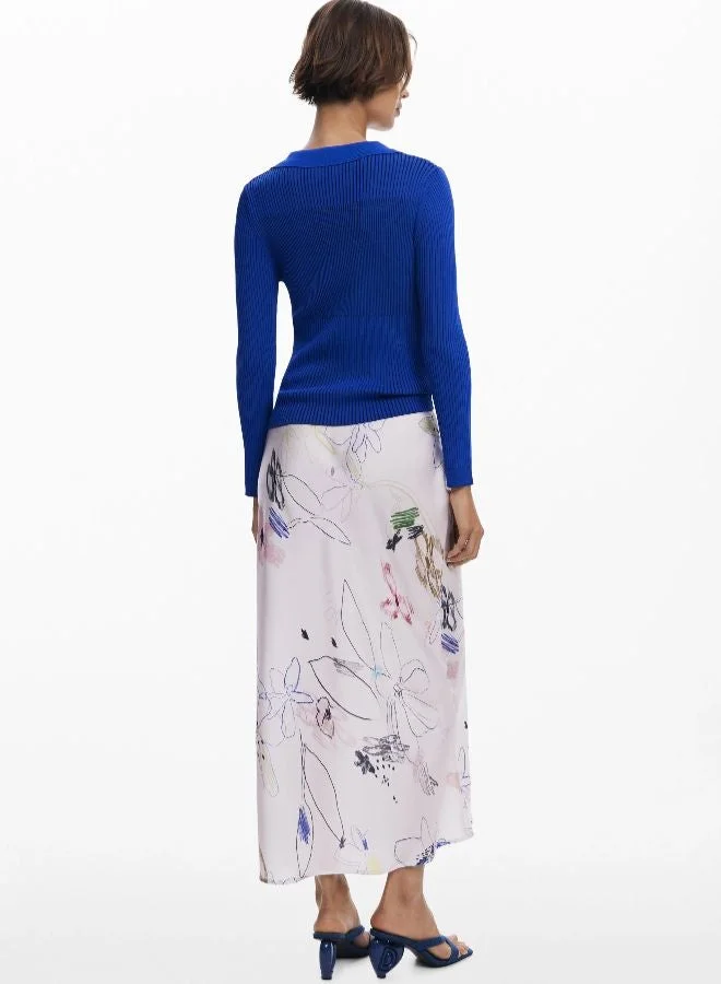 DESIGUAL Fine Buttoned Sweater